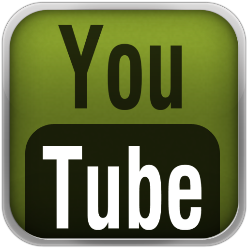 Green YouTube Black Icon 512x512 png