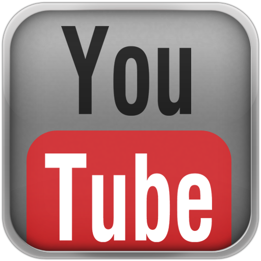Silver YouTube Red Icon 512x512 png