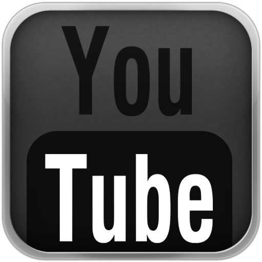 Slate YouTube Black Icon 512x512 png