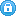 Blue Locked Icon 16x16 png