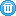 Blue Recycled Bin Icon
