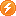 Orange Lightning Icon