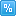 Blue Percent Icon