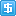 Blue Dollar Sign Icon 16x16 png
