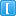 Blue Left Square Bracket Icon