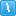 Blue Reverse Solidus Icon