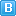 Blue B Icon 16x16 png