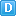 Blue D Icon 16x16 png