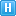 Blue H Icon