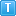 Blue T Icon