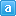 Blue A Lower Icon 16x16 png