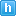 Blue H Lower Icon