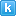 Blue K Lower Icon