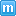 Blue M Lower Icon 16x16 png