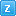 Blue Z Lower Icon 16x16 png