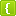 Green Left Curly Bracket Icon 16x16 png