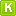 Green K Icon 16x16 png