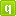 Green Q Lower Icon 16x16 png
