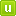 Green U Lower Icon 16x16 png