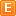 Orange E Icon 16x16 png