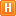 Orange H Icon