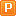 Orange P Icon