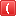 Red Left Parenthesis Icon