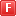 Red F Icon 16x16 png