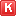 Red K Icon 16x16 png