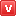 Red V Lower Icon