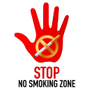 Stop No Smoking Zone Symbol Icon