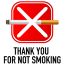 Thank You For Not Smoking Symbol Icon