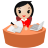 Office Women Red Icon