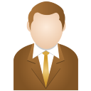 Brown Man Icon 128x128 png
