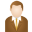 Brown Man Icon 32x32 png