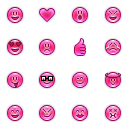 Pink Emotes Icons
