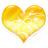 Heart Gold Icon