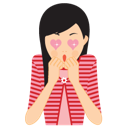 Girl In Love Icon 128x128 png