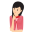 Girl Confused Icon 32x32 png