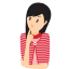 Girl Confused Icon 64x64 png