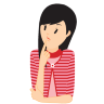 Girl Confused Icon 96x96 png
