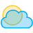 Sun Big Cloud Icon