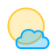 Sun Small Cloud Icon 64x64 png