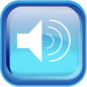 Blue Audio Icon 128x128 png
