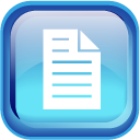 Blue File Icon 128x128 png