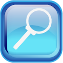 Blue Search Icon 128x128 png
