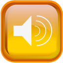 Orange Audio Icon 128x128 png