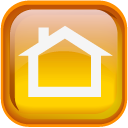 Orange Home Icon 128x128 png