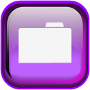 Violet Folder Icon 128x128 png