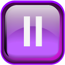 Violet Pause Icon 128x128 png